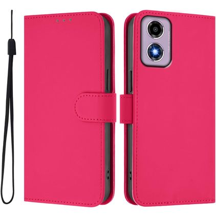 Mobigear Urban Wallet Motorola Moto G04 Funda tipo libro Cartera - Rose Red
