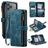 CaseMe C30 iPhone 18 Pro Funda tipo libro Cartera - Azul