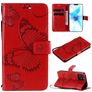 Mobigear Butterfly iPhone 12 Pro Wallet case - Red