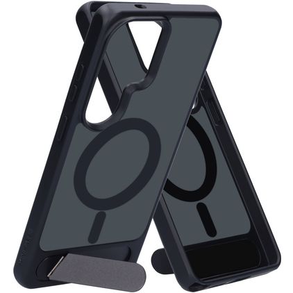 Mobiparts Hardcover Samsung Galaxy S26 Ultra MagSafe Hardcase Etui plecki z podstawką - Satin Black