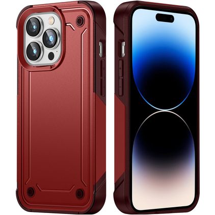 Mobigear Slim Armor iPhone 14 Pro Max Hard Case Back cover Shockproof - Red