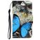 Mobigear Design Huawei P40 Lite E Cover a libro portafoglio - Butterfly
