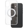 CARE by PanzerGlass Kickstand iPhone 16 Plus MagSafe Fodral Hårdplast Skal med ställ - Transparent / Silver