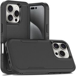 Mobigear Heavy Armor iPhone 16 Pro Hardcase Back cover Antiurto - Nero
