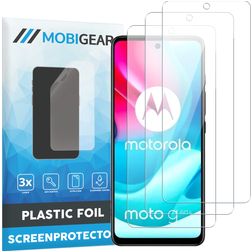 Mobigear Motorola Moto G60s Película de ecrã em plástico - Compatível com capas (Pack de 3)