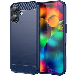 Mobigear Brushed Slim iPhone 17 Joustava TPU Suojakuori - Sininen