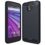 Mobigear Brushed Slim Motorola Moto C Plus Fleksibel TPU Bagsidecover - Marineblå