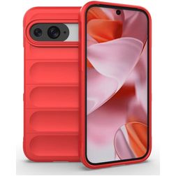 Mobigear Bumpy Google Pixel 9 Pro TPU flexível Capa traseira - Vermelho