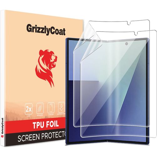 GrizzlyCoat iPhone Duo Hydrogel TPU Screen Protector - Case Friendly (2-Pack)