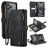 CaseMe C30 iPhone 17 Pro Funda tipo libro Cartera - Negro