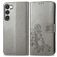 Mobigear Clover Samsung Galaxy A14 Funda tipo libro Cartera - Gris