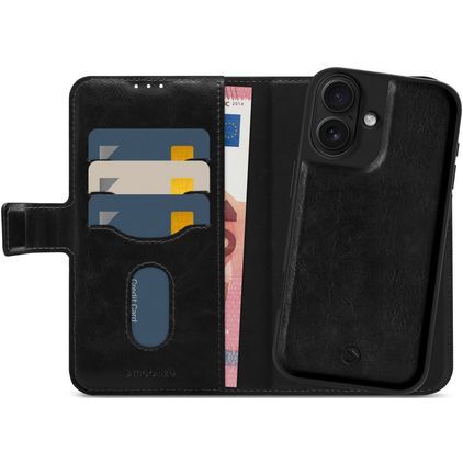 Mobilize Magsafe iPhone 17 2-in-1-lompakkokotelo irrotettavalla kuorella + Setelitasku - Musta