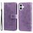 Mobigear Flowers iPhone 17 Etui z klapką typu portfel - Fioletowy