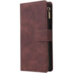 Mobigear Zipper Samsung Galaxy S10 Lite Wallet case - Brown