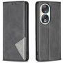 Mobigear Rhombus Slim HONOR 90 Capa livro - Preto