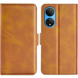 Mobigear Slim Magnet HONOR X7 Pungetui med Seddelrum - Cognac