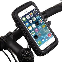 Mobigear Bike Console Mobilhållare för cykel Styrfäste Fodral Universell (max 14 cm x 6,71 cm) - Svart