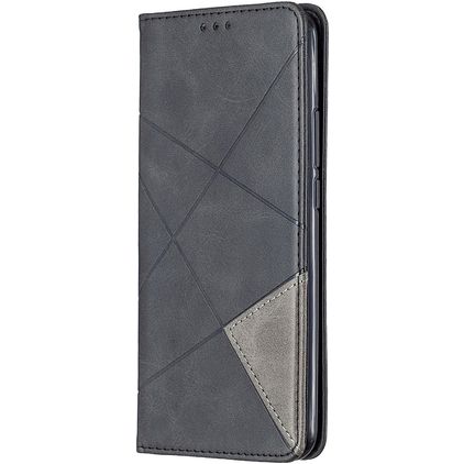 Mobigear Rhombus Slim Xiaomi Redmi 9 Lompakkokotelo - Musta