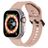 Mobigear Ripple Silikon Apple Watch Armband Spänne - 49/46/45/44 mm - Rosa
