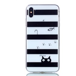 Mobigear Design iPhone XS Max Joustava TPU Suojakuori - Cat