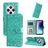 Mobigear Sunflower Xiaomi Redmi 14C Funda tipo libro Cartera - Verde