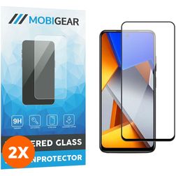 Mobigear Premium POCO M4 Pro 4G Tempered Glass Screen Protector - Case Friendly - Black (2-Pack)