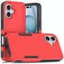 Mobigear Heavy Armor iPhone 16 Fodral Hårdplast Skal Stötsäkert - Röd