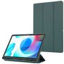 Mobigear Tri-Fold Gel Samsung Galaxy Tab A9 Plus (2023) TPU / Skóra ekologiczna Etui z klapką + Uchwyt na rysik - Zielony