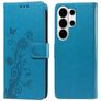 Mobigear Flowers Samsung Galaxy S26 Ultra Funda tipo libro Cartera - Azul