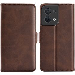 Mobigear Slim Magnet OPPO Reno 8 5G Wallet case - Brown