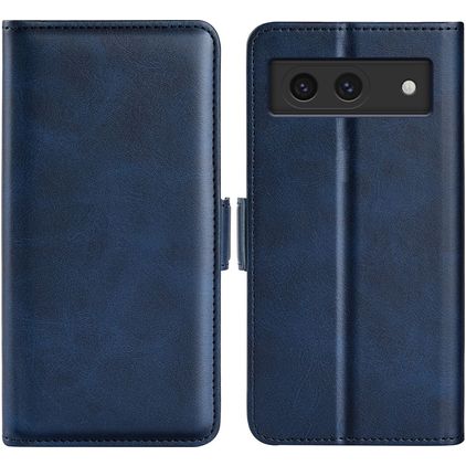 Mobigear Slim Magnet Google Pixel 8a Wallet case - Dark Blue