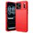 Mobigear Brushed Slim iPhone 18 Pro Max TPU flexível Capa traseira - Vermelho
