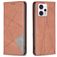 Mobigear Rhombus Slim Motorola Moto G13 Plånboksfodral - Brun