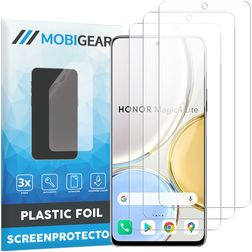 Mobigear HONOR Magic 4 Lite Protector de pantalla Film - Compatible con fundas (pack de 3)