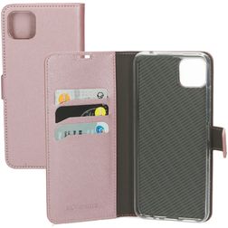 Mobiparts Saffiano Wallet Samsung Galaxy A22 5G Cover a libro portafoglio - Rosa