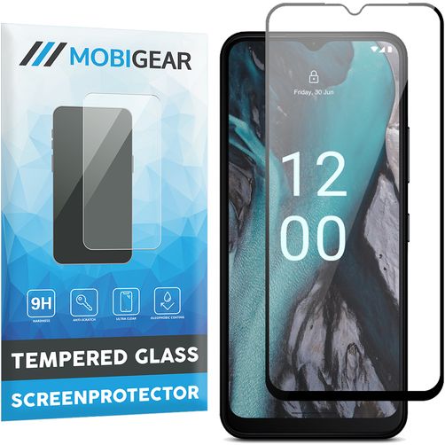 Mobigear Premium Nokia C22 Vidro temperado Película de ecrã - Compatível com capas - Preto