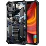 Mobigear Armor Stand iPhone 13 Hardcase Back cover Antiurto con supporto - Blu navy