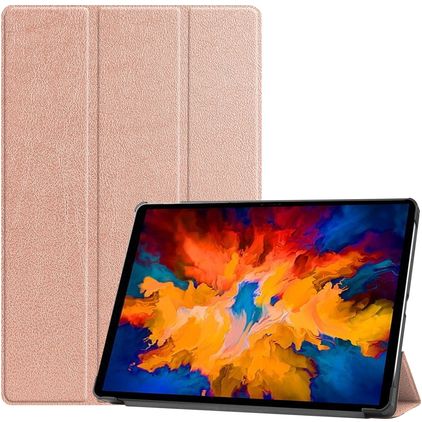 Mobigear Tri-Fold Lenovo Tab P11 Pro Gen 1 Funda tipo libro - Rose Gold