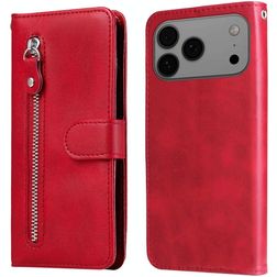 Mobigear Zipper iPhone 18 Pro Max Wallet case - Red