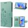 Mobigear Flowers OPPO A17 Funda tipo libro Cartera - Verde