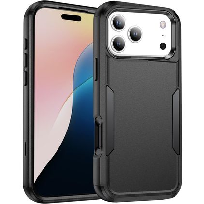 Mobigear Ultra Tough iPhone 17 Pro Max Funda Plástico rígido Carcasa Antigolpes - Negro