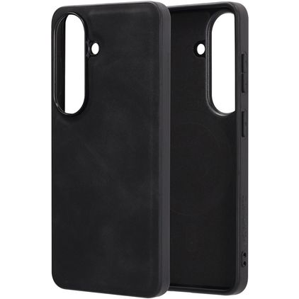 Mobiparts Classic Samsung Galaxy S26 MagSafe TPU / Poliuretano (PU) Back cover - Graphite Black