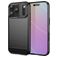 Mobigear Brushed Slim iPhone 18 Pro TPU flexível Capa traseira - Preto