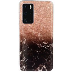 Mobigear Marble Huawei P40 TPU flexível Capa traseira - Colorido