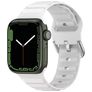Mobigear Bumpy Silicone Apple Watch Cinturino Fibbia ad ardiglione - 42/41/40/38 mm - Bianco