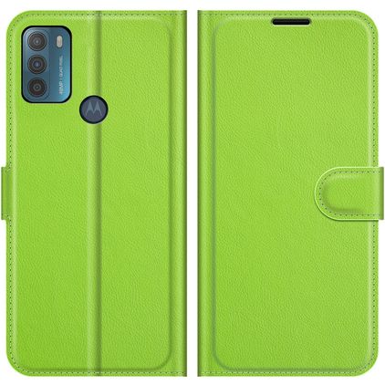 Mobigear Classic Motorola Moto G50 Wallet case - Green