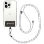 Mobigear Lanyard Cordão para telemóvel universal ajustável - Preto / Branco