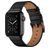 Mobigear Firenze Läder Apple Watch Armband Spänne - 42/41/40/38 mm - Svart