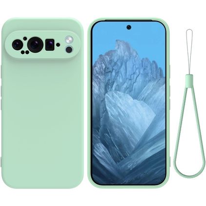 Mobigear Colors Google Pixel 9 Pro TPU flexível Capa traseira - Verde