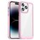 Mobigear Crystal iPhone 14 Pro Max Funda Plástico rígido Carcasa - Transparente / Rosa